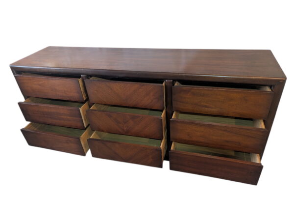 Walnut and Rosewood Lowboy - Image 6