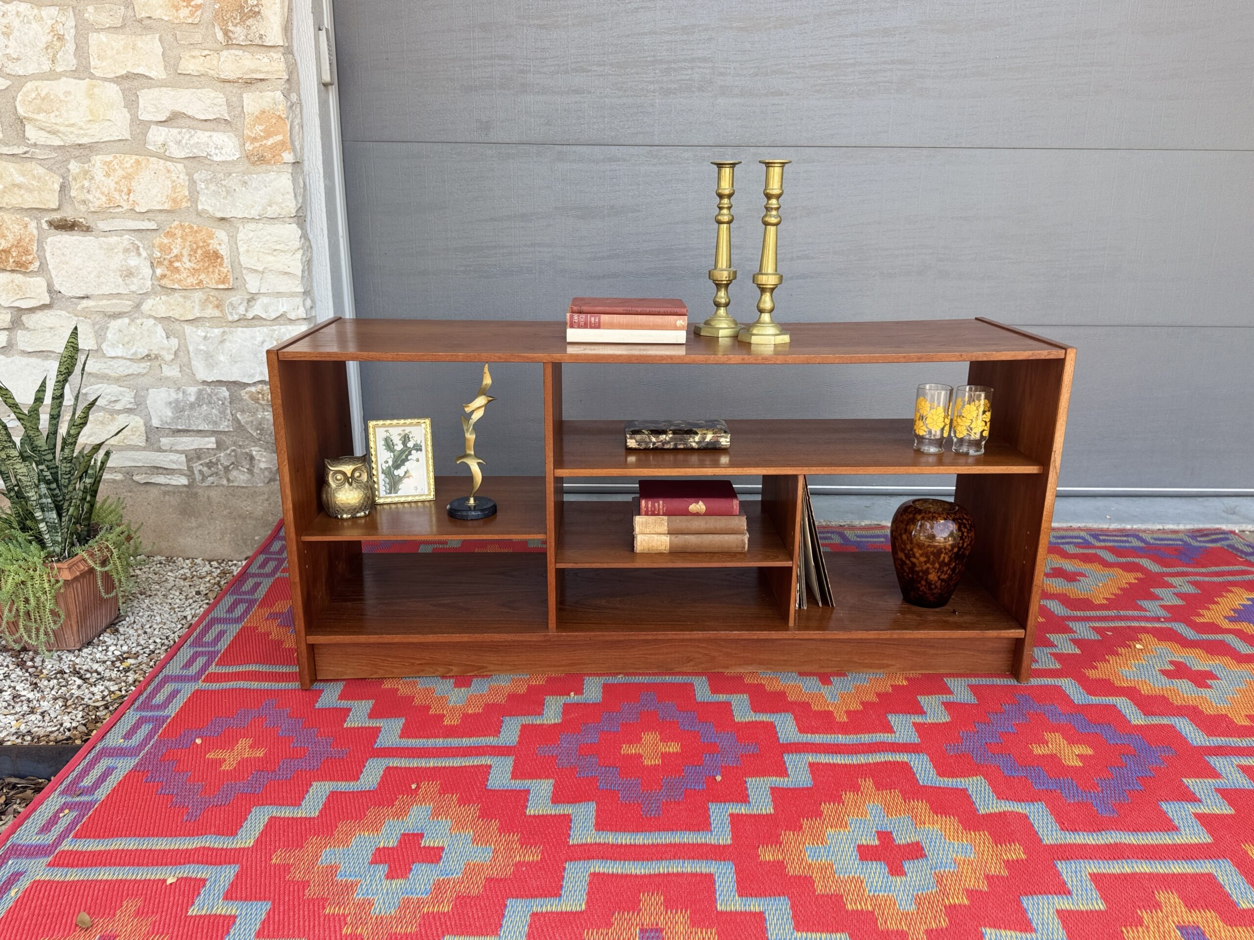 Teak Record Cabinet