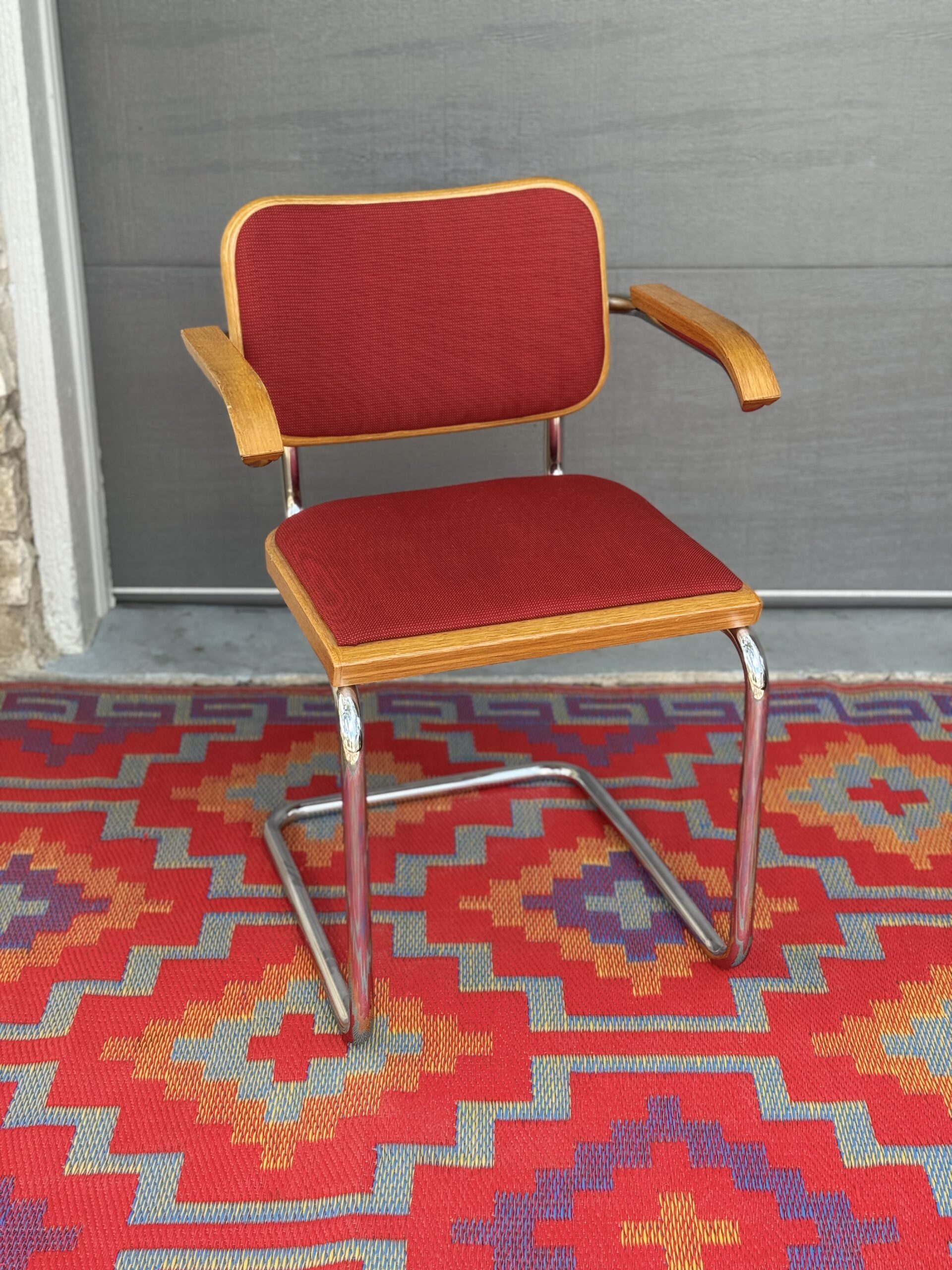 Red Cantilever Chair - Image 7