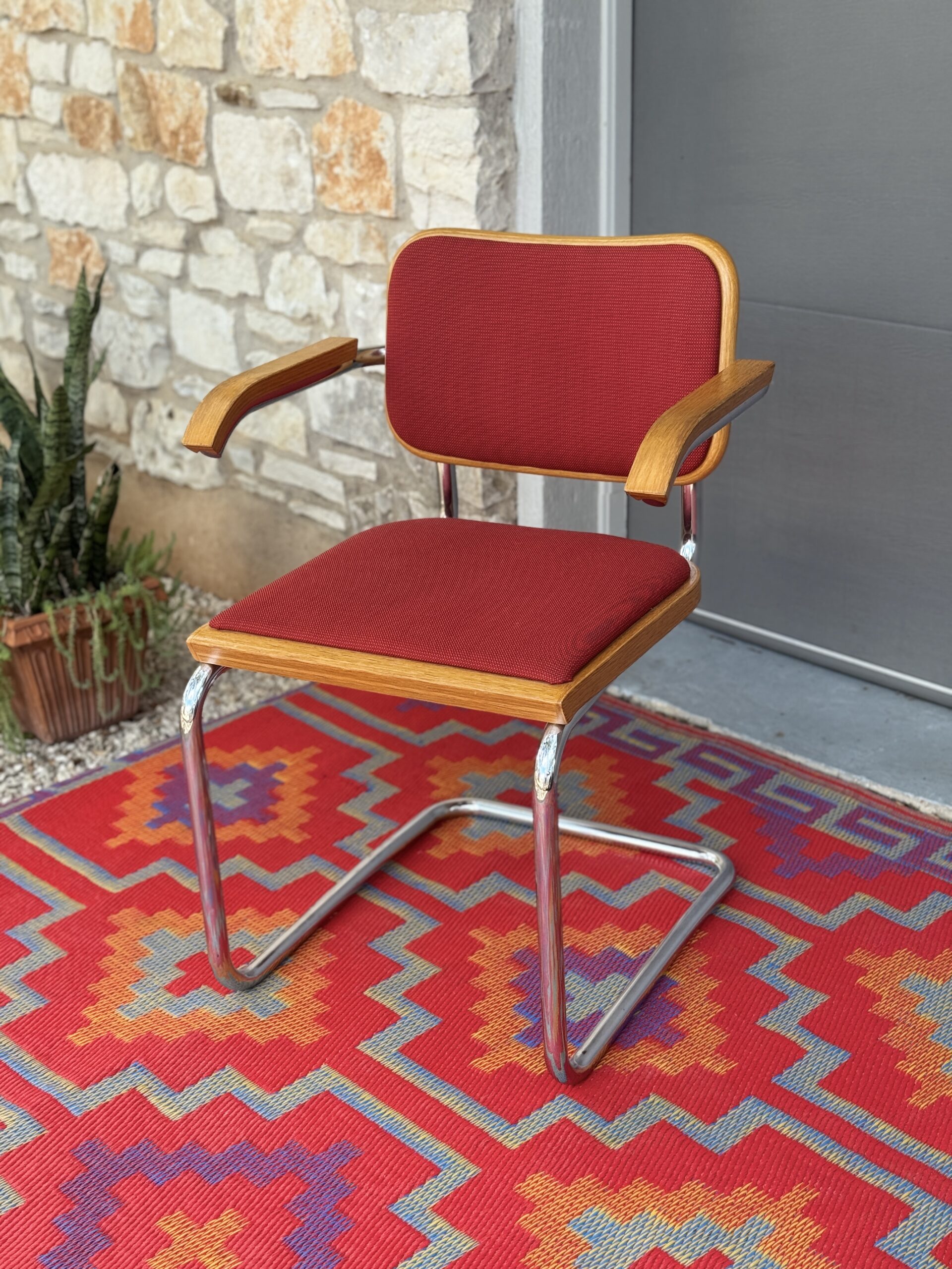 Red Cantilever Chair - Image 5