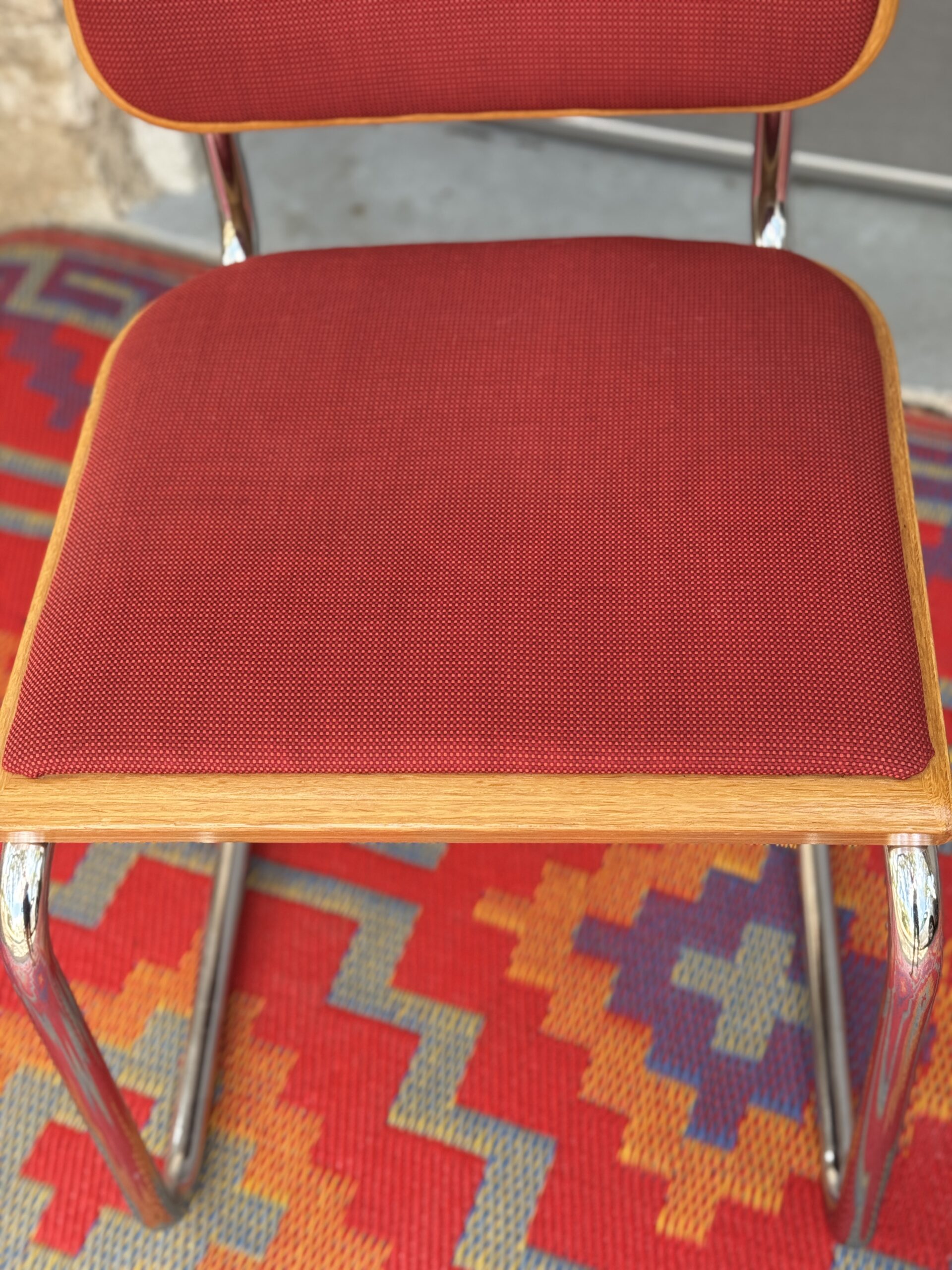 Red Cantilever Chair - Image 3