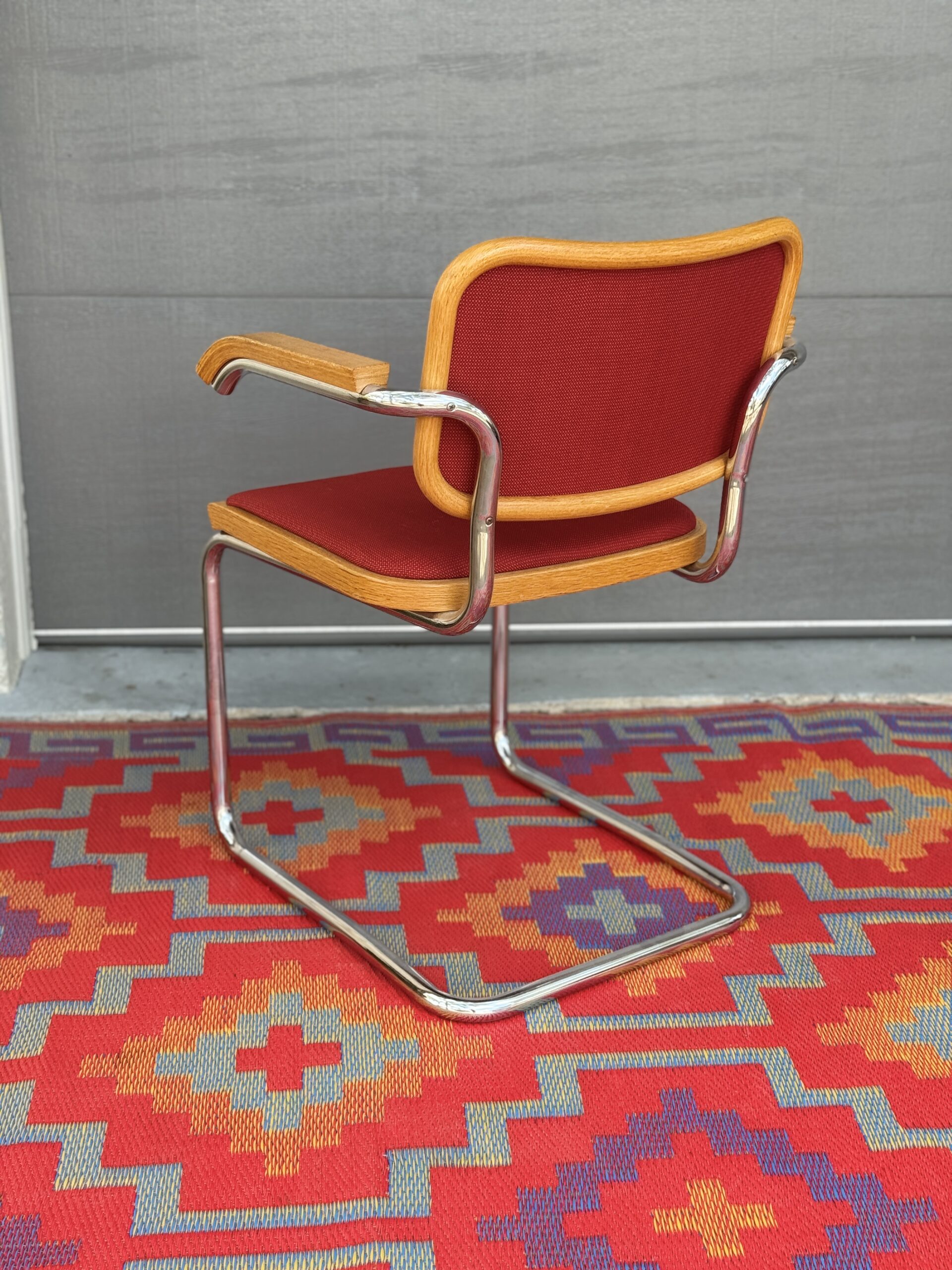 Red Cantilever Chair