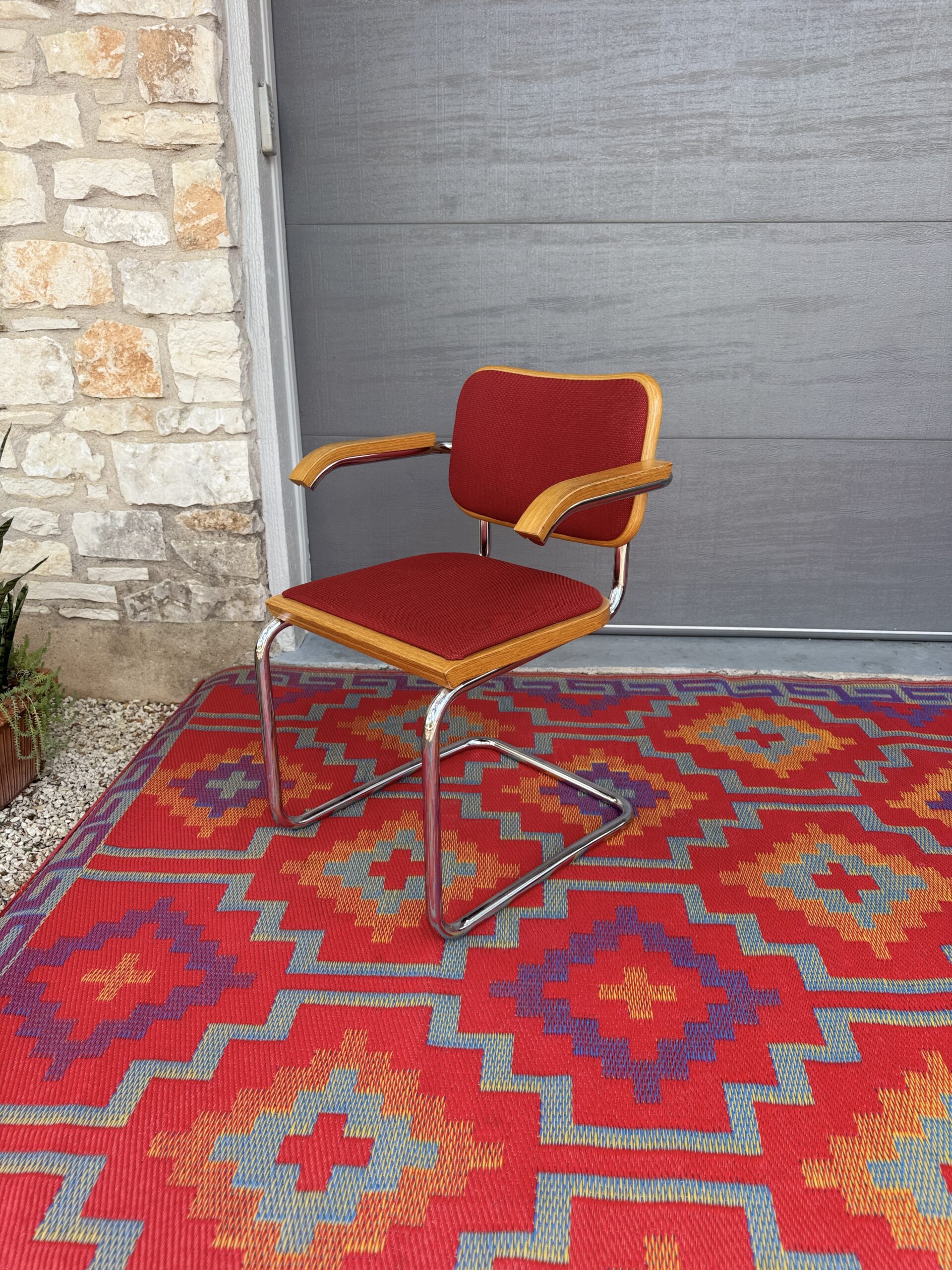 Red Cantilever Chair - Image 2