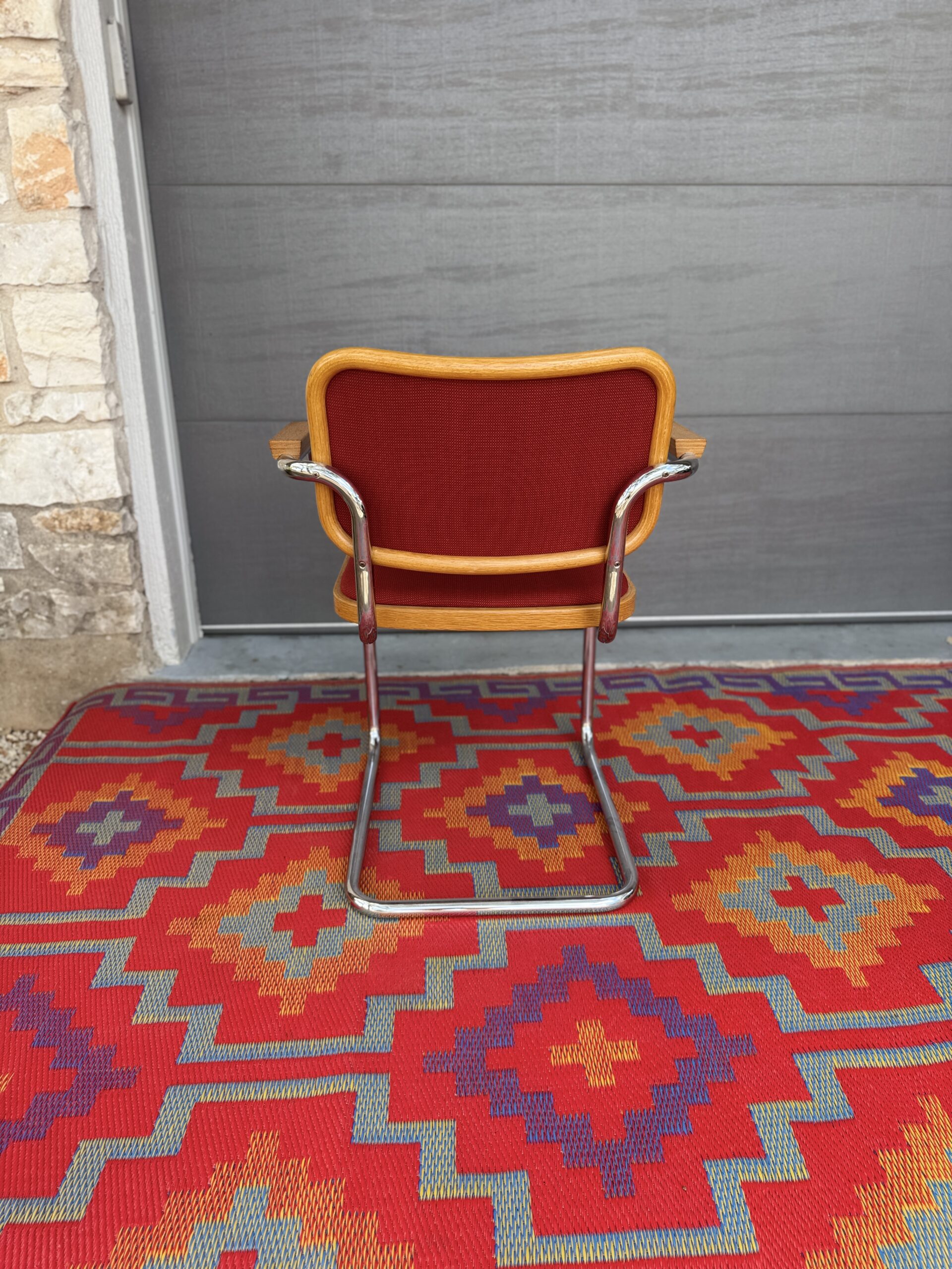 Red Cantilever Chair - Image 4