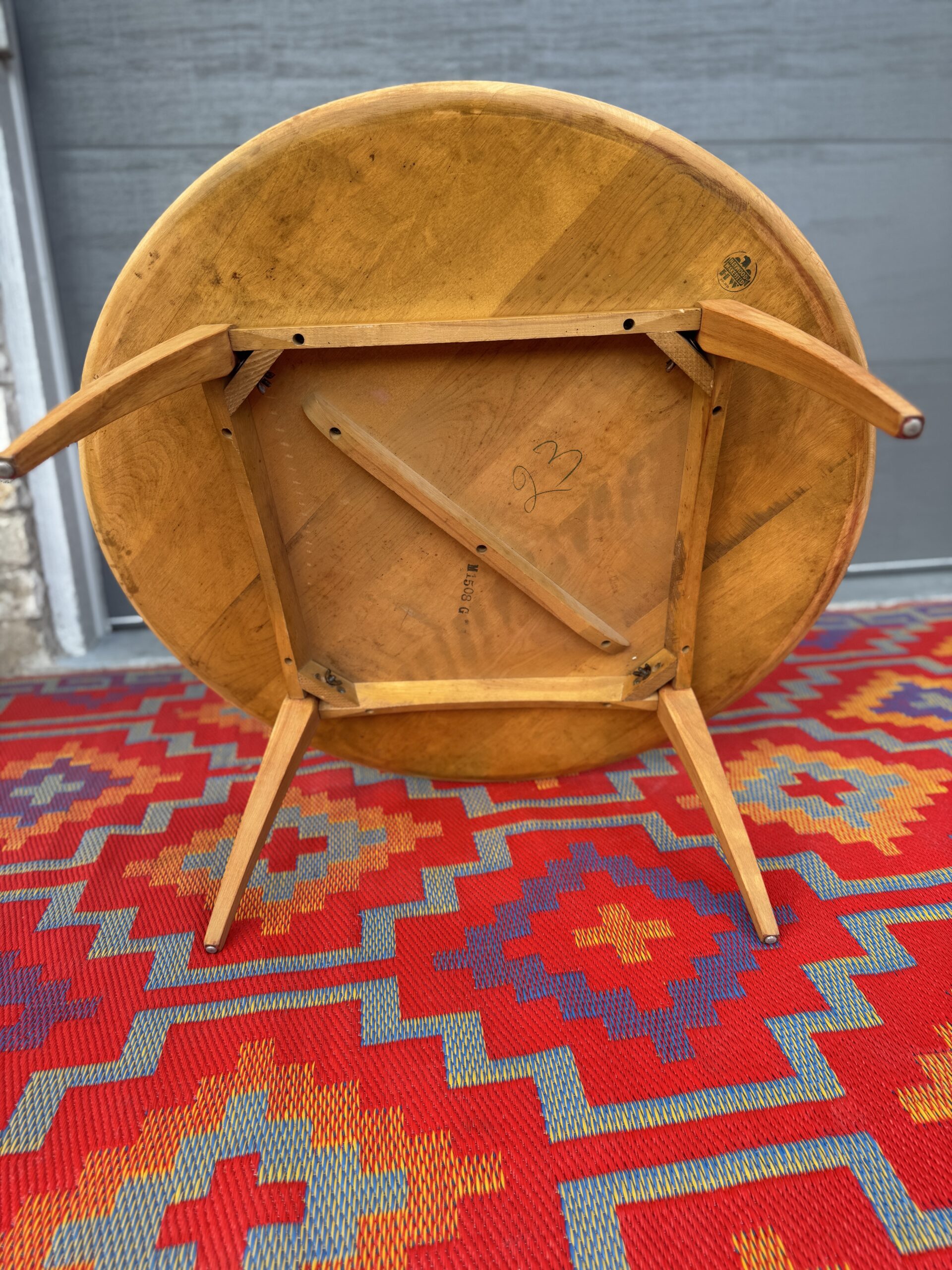 Heywood Wakefield Round Coffee Table - Image 6