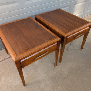 Pair of Walnut Side Tables