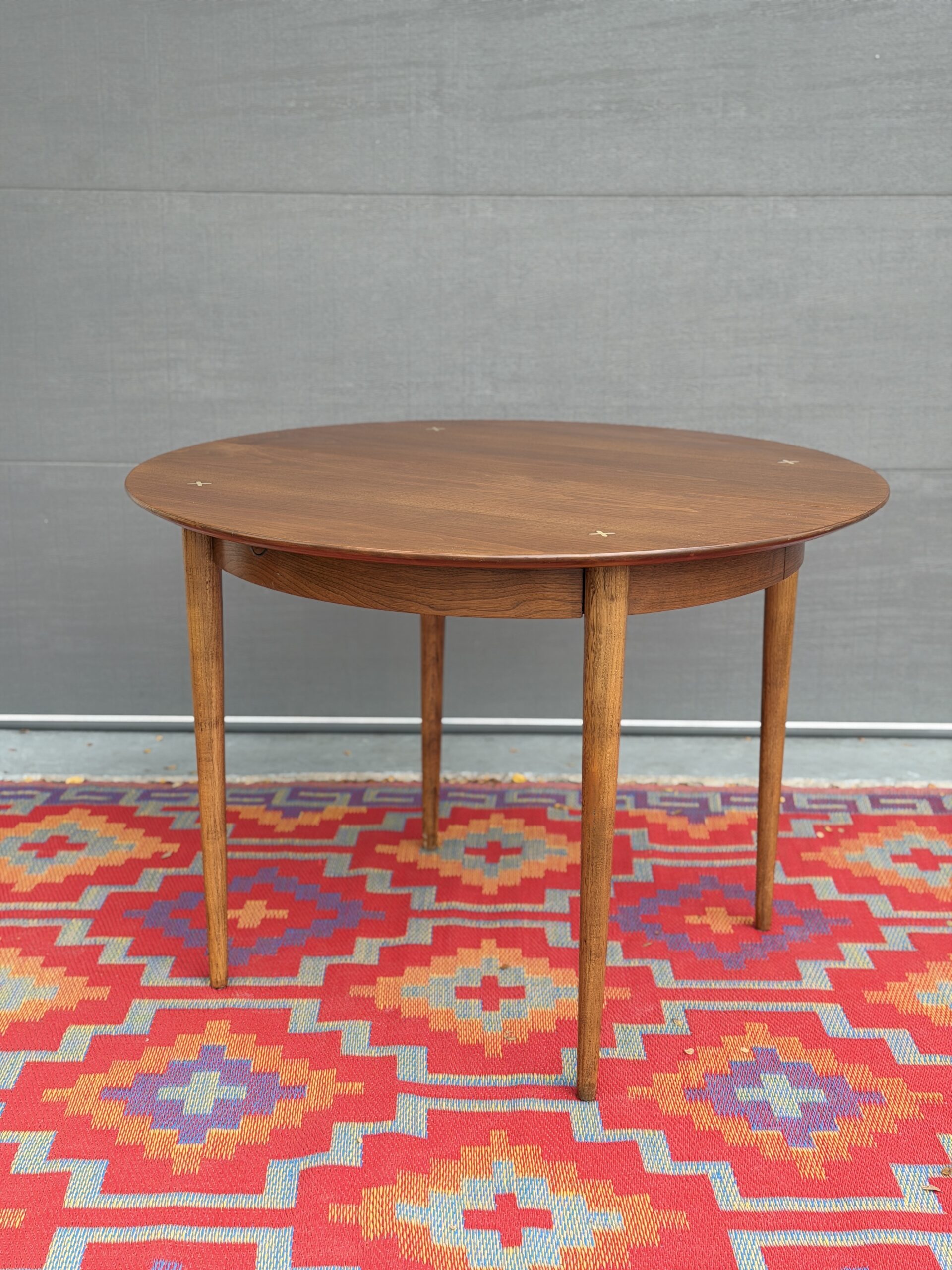 Walnut Round Dining Table - Image 4