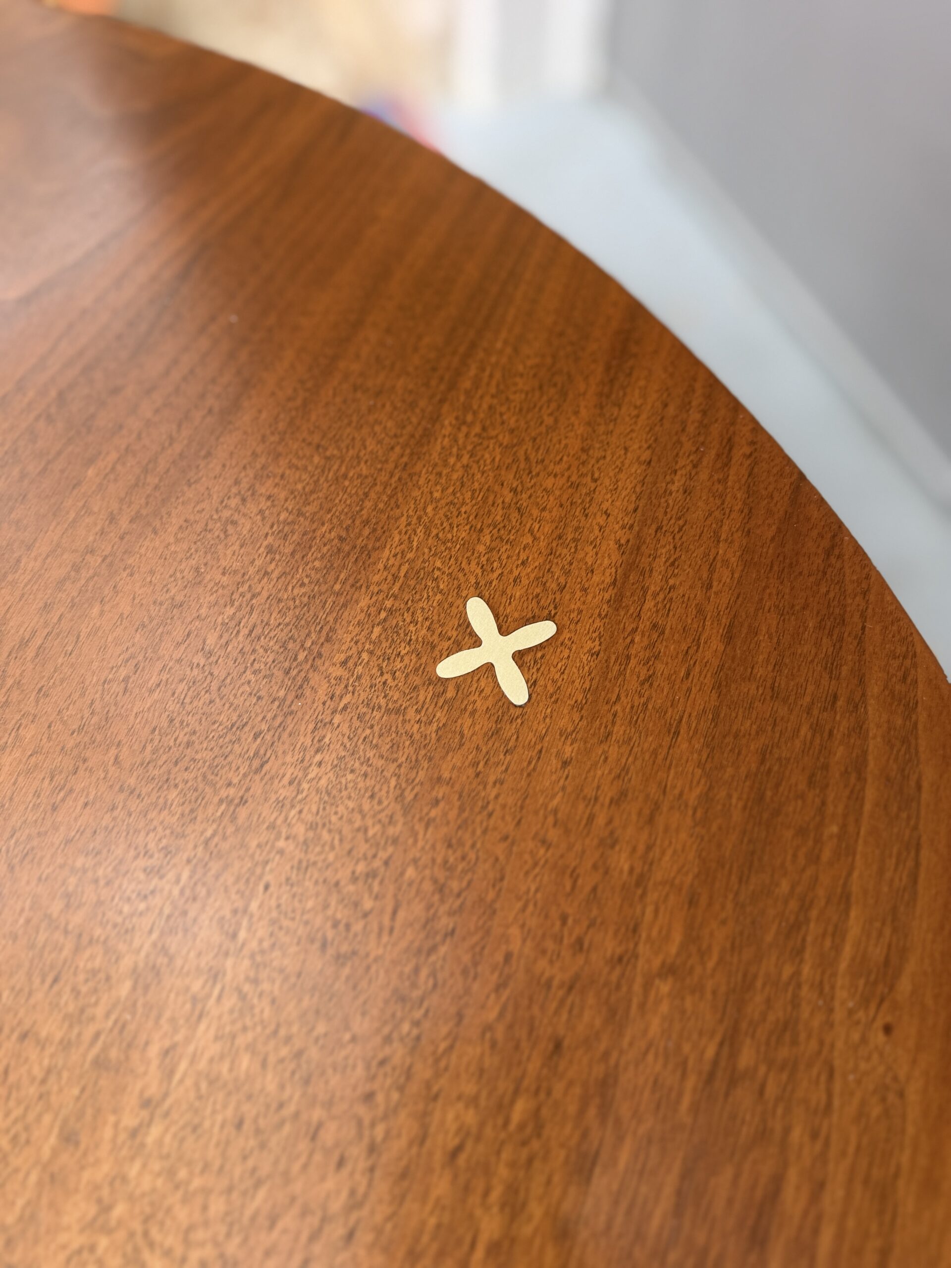 Walnut Round Dining Table - Image 6