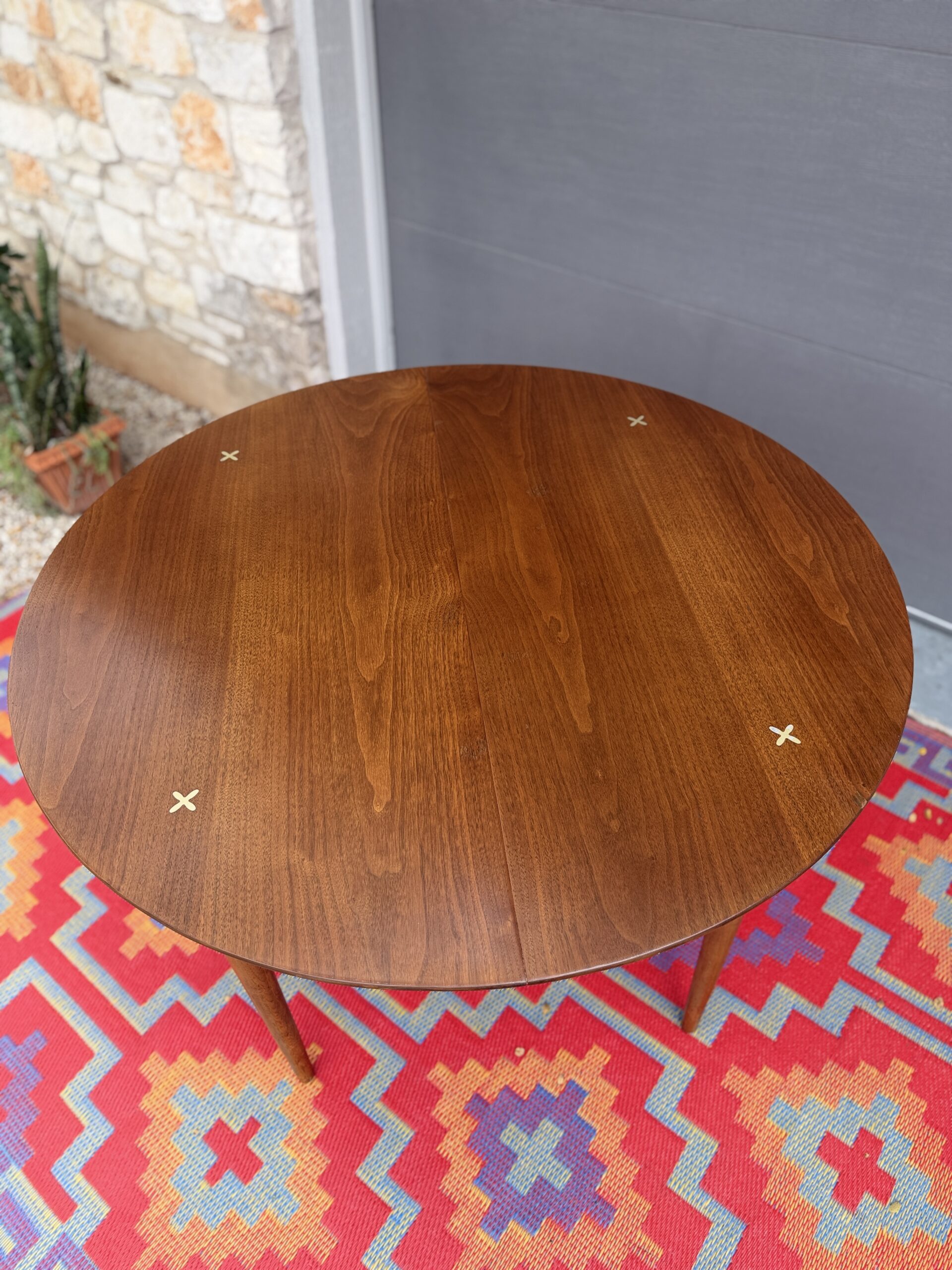 Walnut Round Dining Table - Image 7