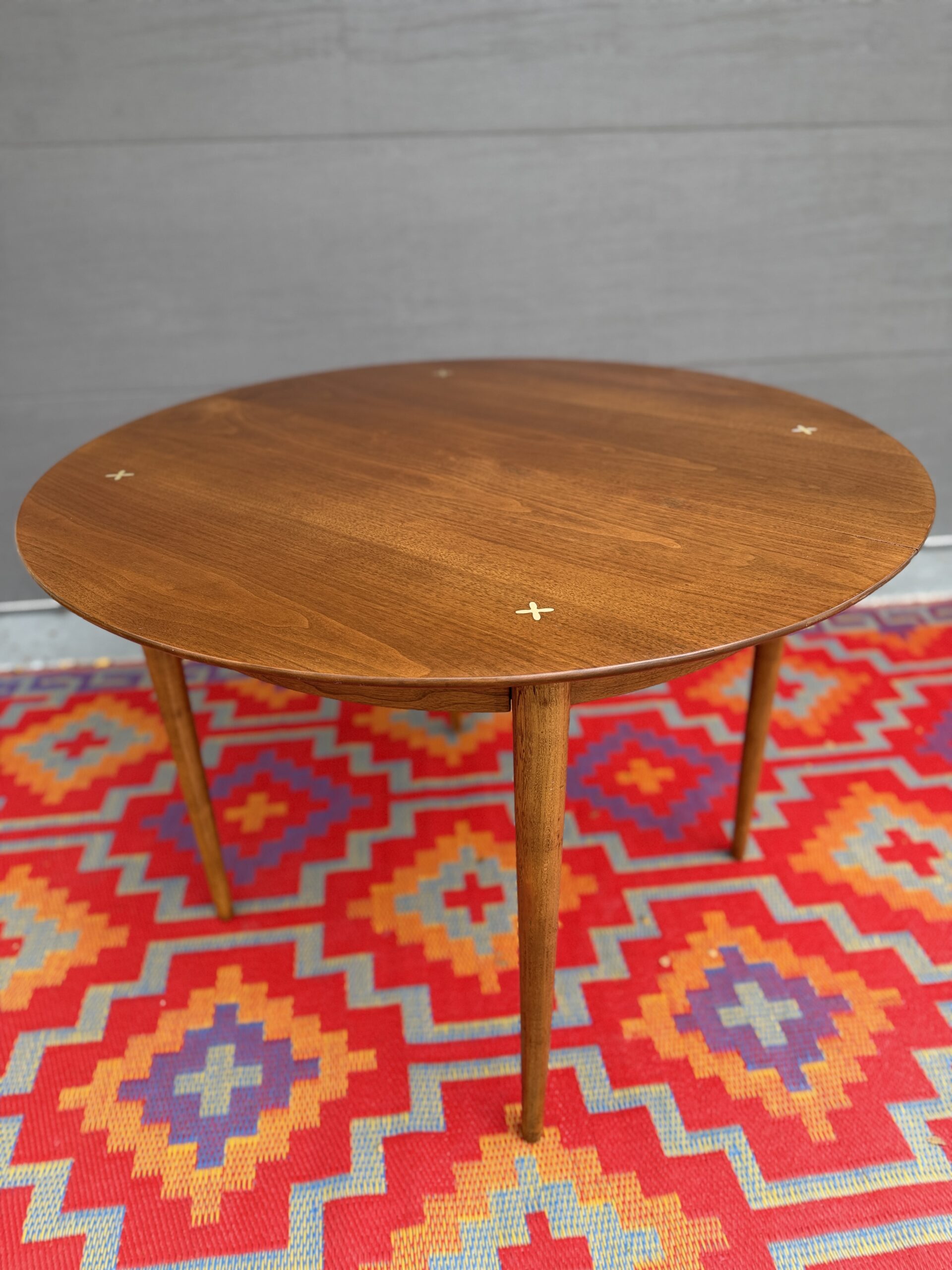 Walnut Round Dining Table