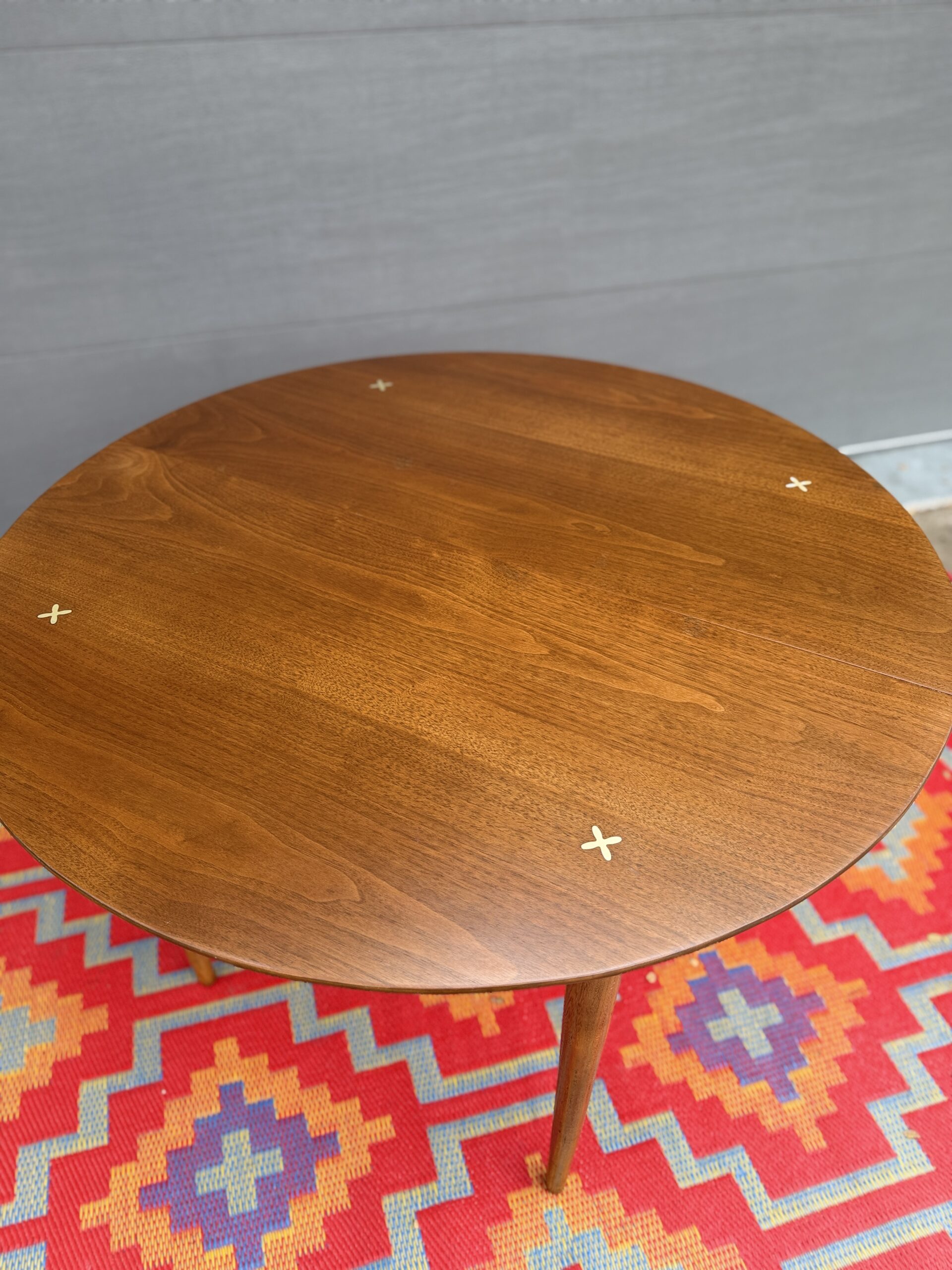 Walnut Round Dining Table - Image 8