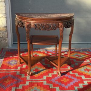 Rosewood Demi-Lune Console