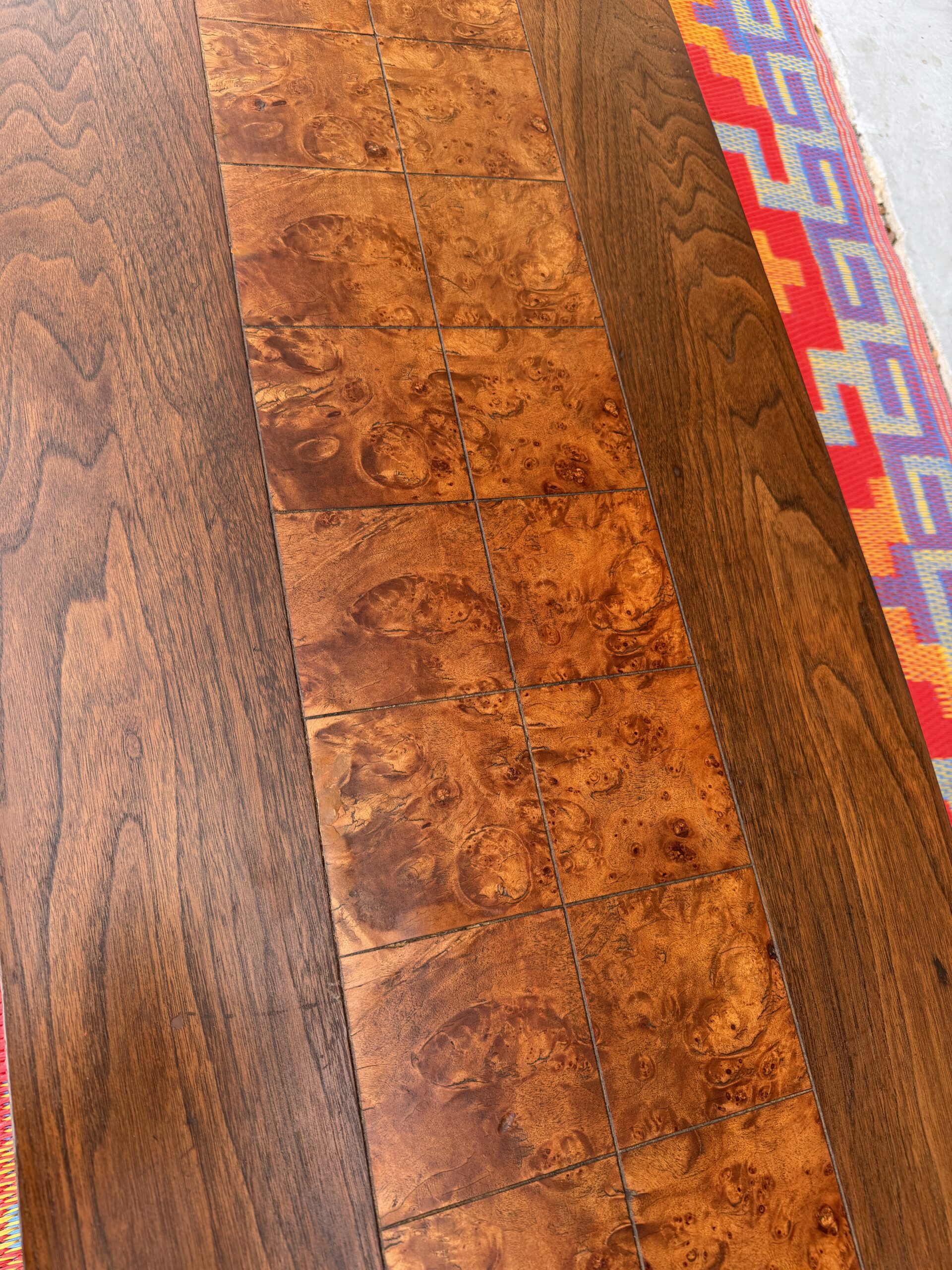 Burl Inlay Coffee Table - Image 2