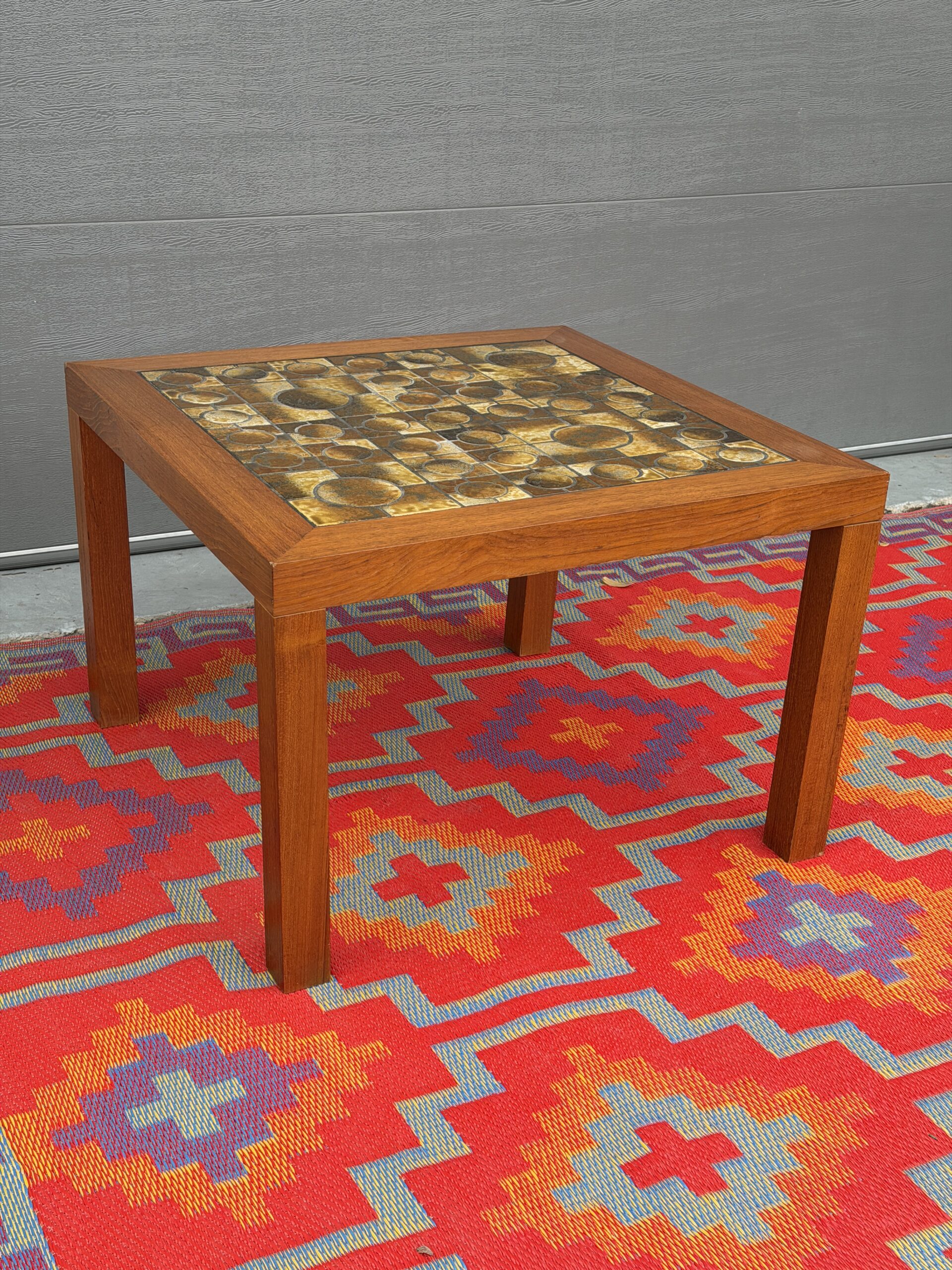 Teak Tiled Table