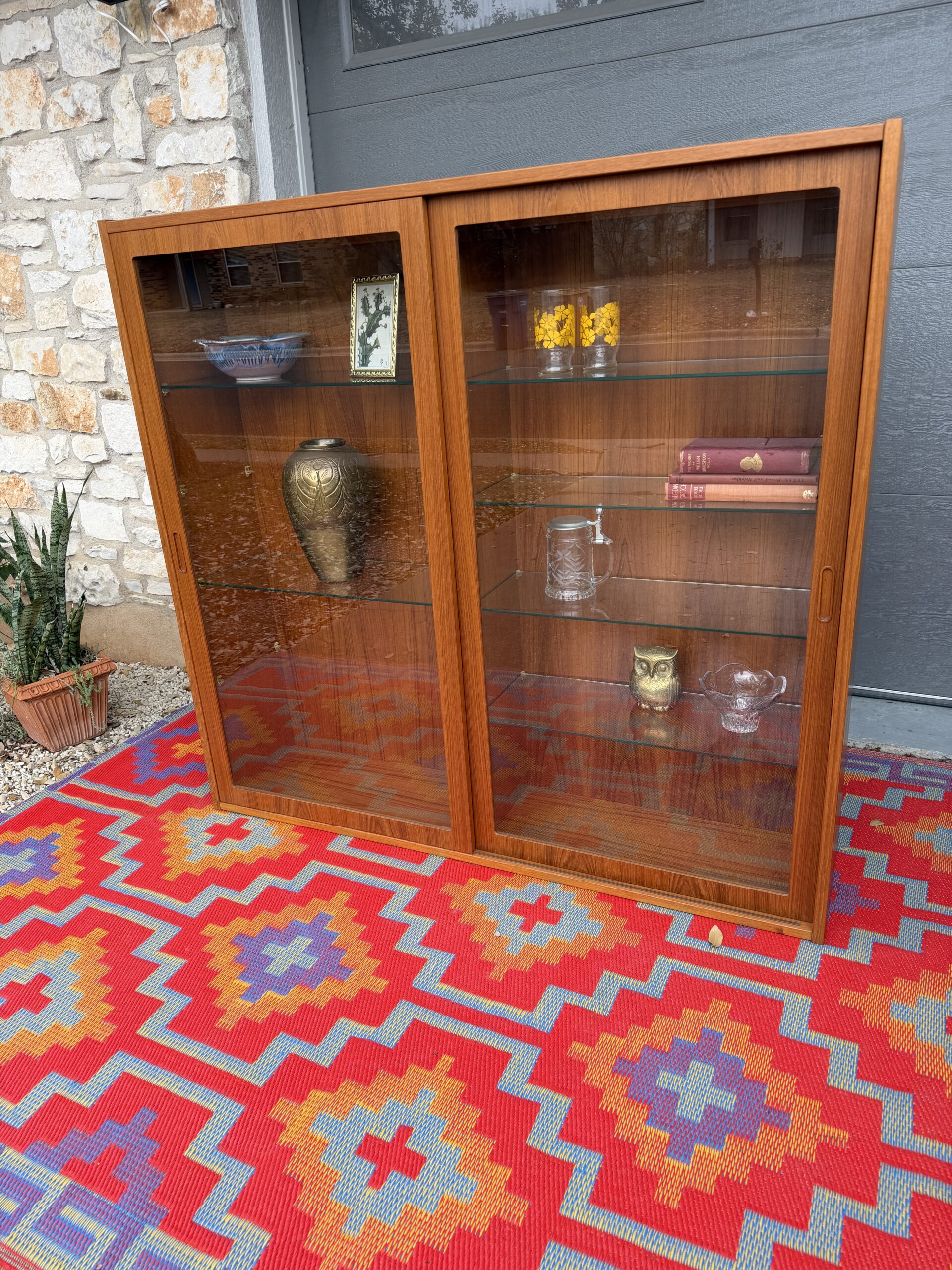 Teak Display Cabinet