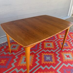 Teak and Maple Dining Table