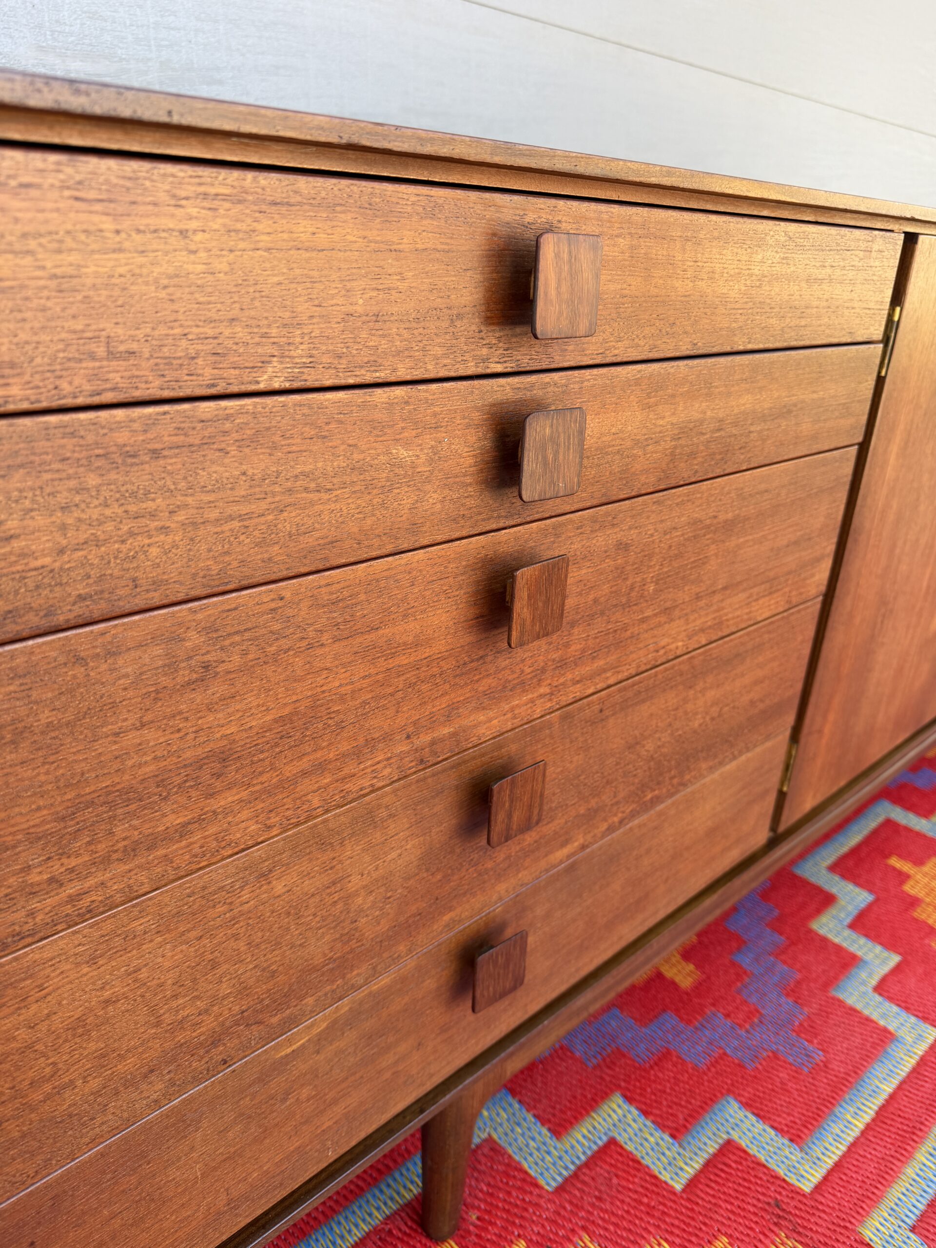 Teak and Rosewood XL Credenza - Image 10