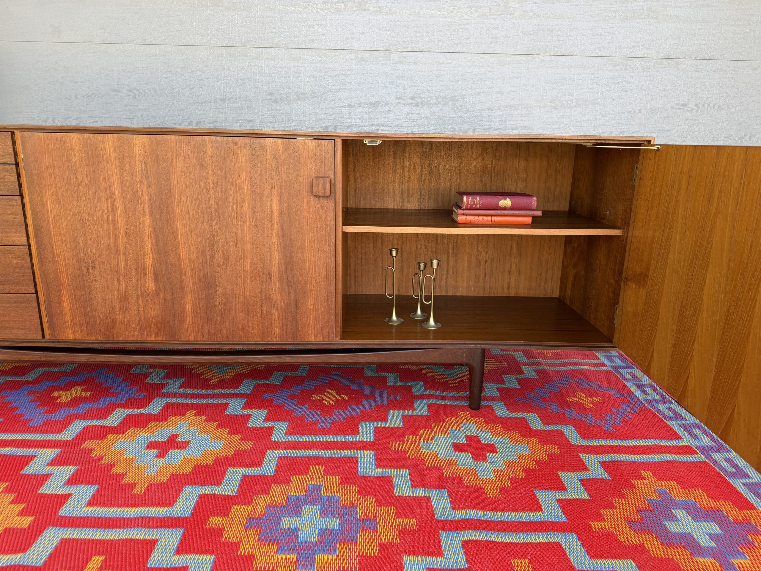 Teak and Rosewood XL Credenza - Image 7