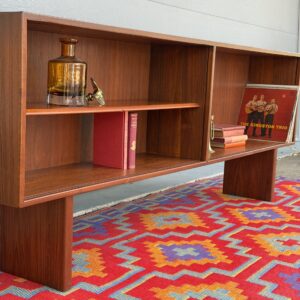 Teak Open Sideboard / Media Console