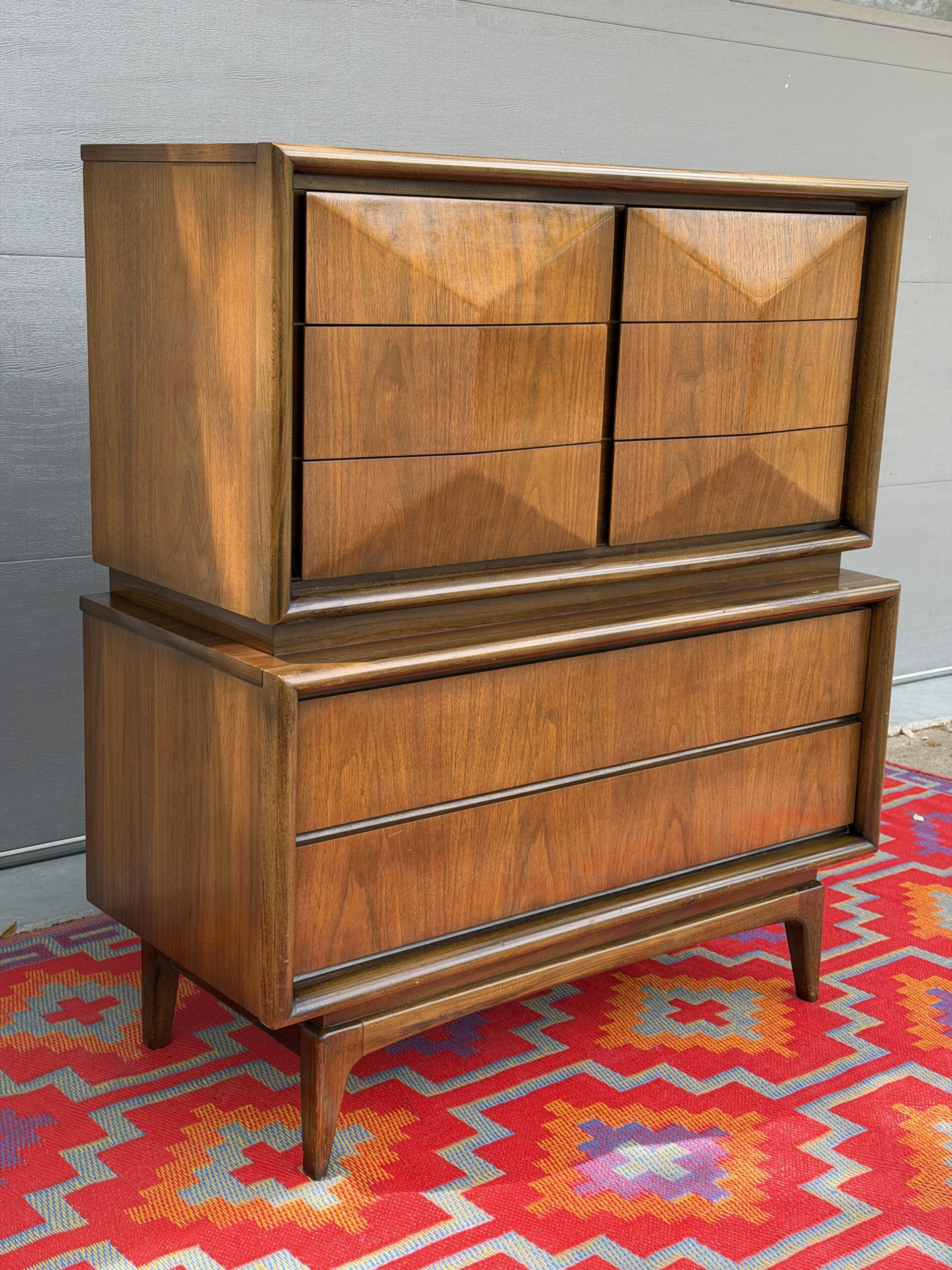 Diamond Front Tall Dresser