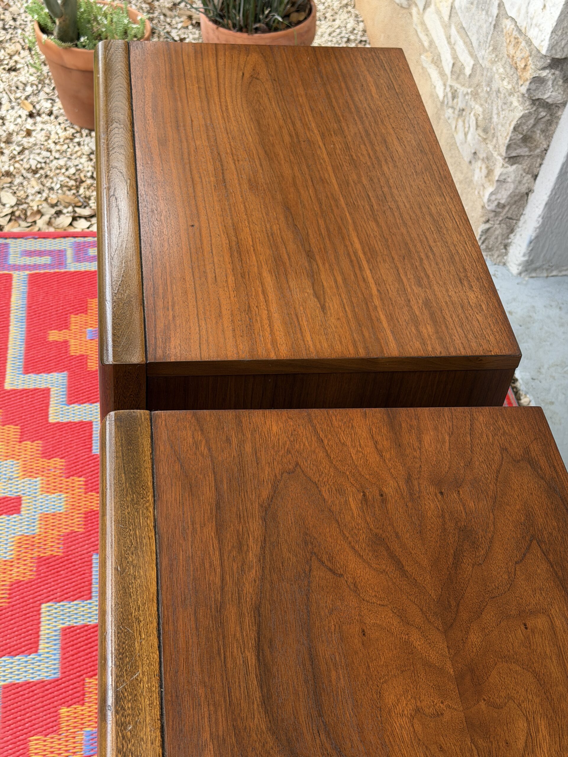 Diamond Front Nightstands - Pair - Image 9