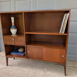 Walnut Bookshelf/ Display Cabinet