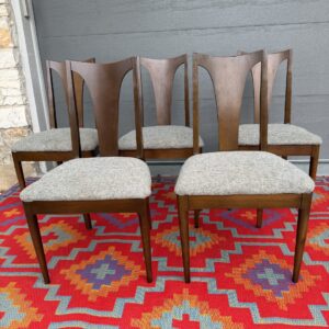Broyhill Brasilia II Walnut Dining Chairs - Set of 6