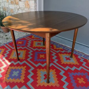 Round Walnut Dining Table
