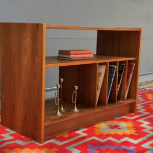 Danish Teak Record Cabinet