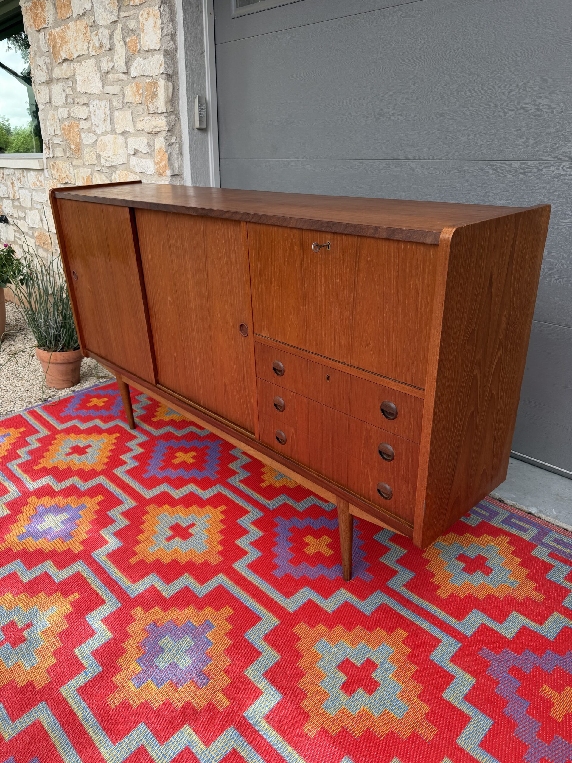 Danish Teak Highboard - Image 9