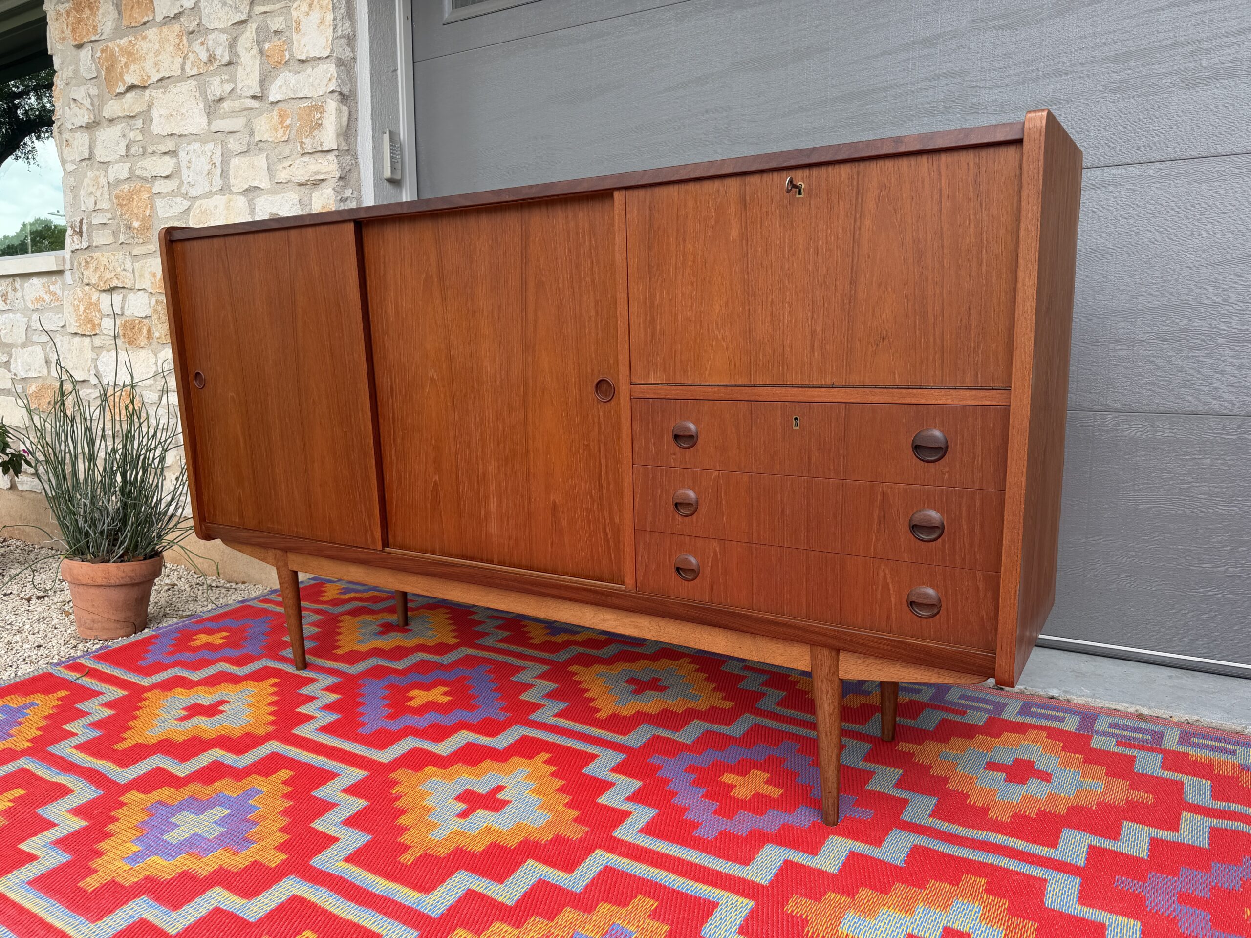 Danish Teak Highboard - Image 3