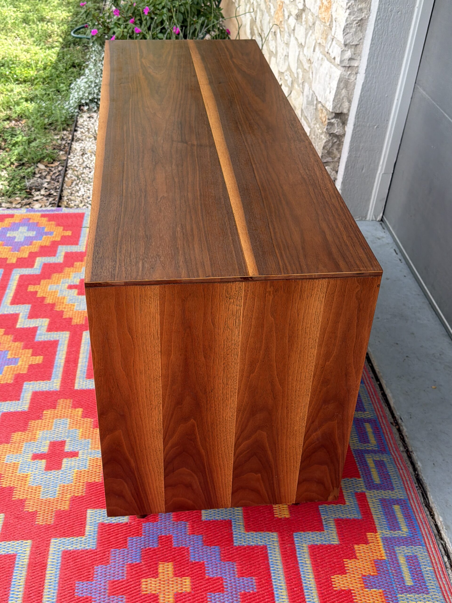 Walnut and Cane Credenza - Image 7