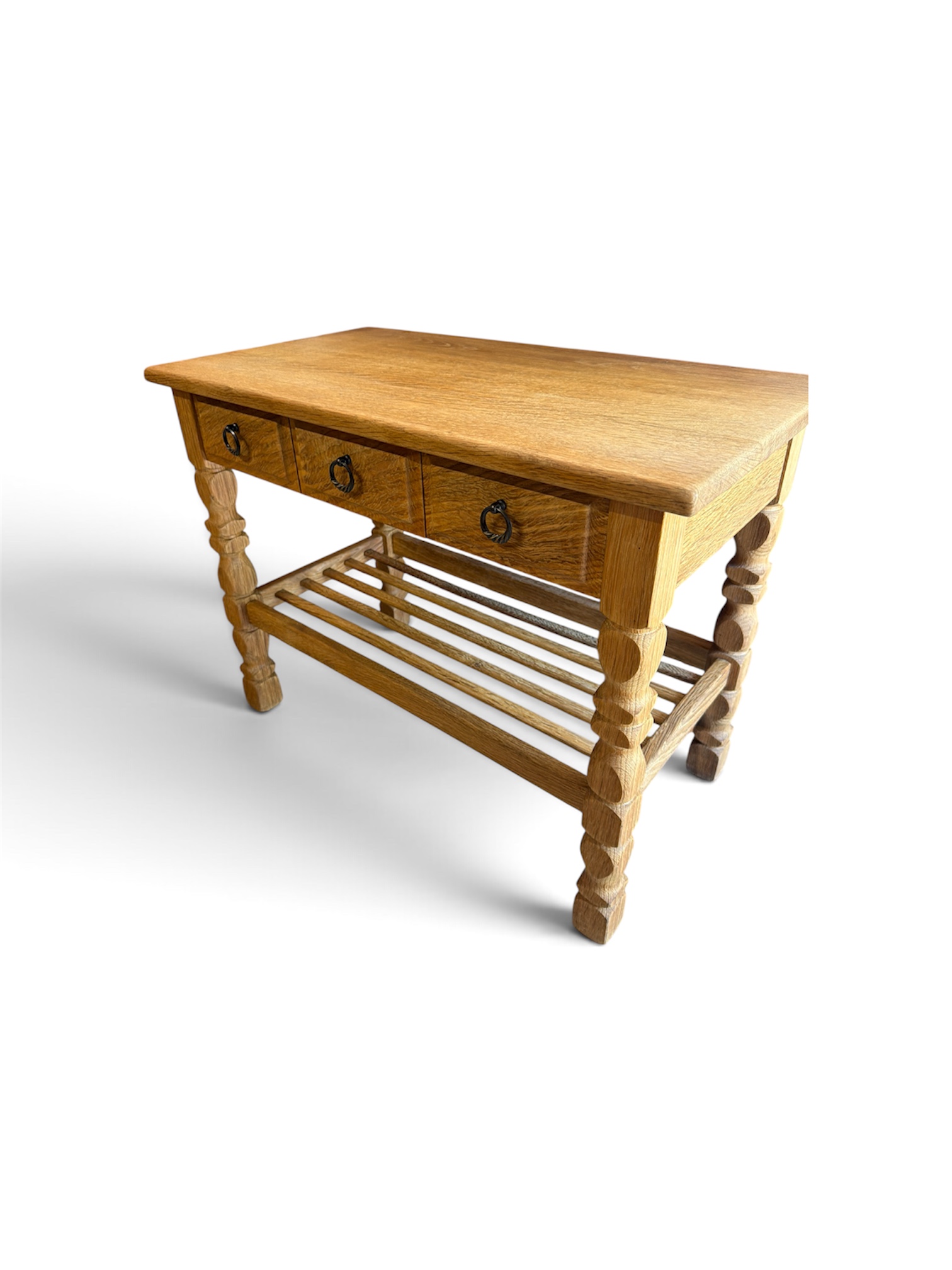 Danish Oak Side Table - Image 10