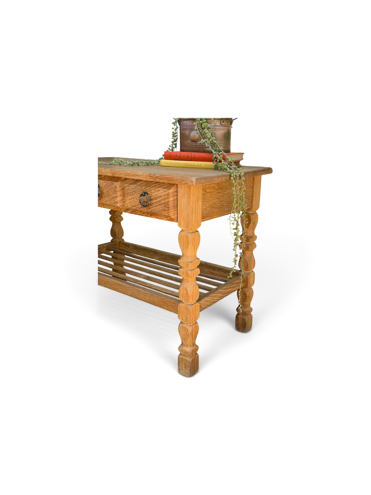 Danish Oak Side Table - Image 3