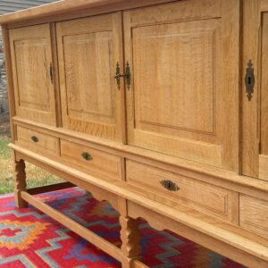 Danish Oak Long Credenza