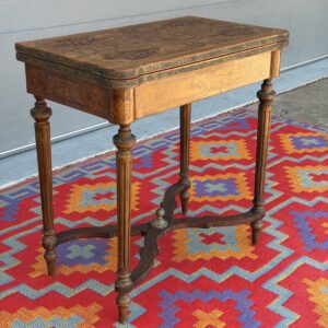 Marquetry Folding Game Table